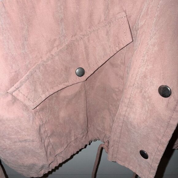 Blu Pepper Utility Jacket Cream and Pink Color Block - Picture 3 of 6